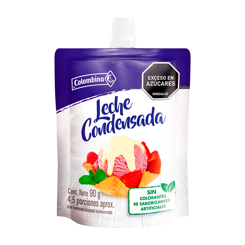 LECHE CONDENSADA COLOMBINA  X 90 GR