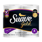 PAPEL HIGIENICO SUAVE GOLD X 4