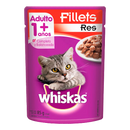 ALIMENTOS HUMEDO PARA GATOS WHISKAS FILLETS RES X 85 GR