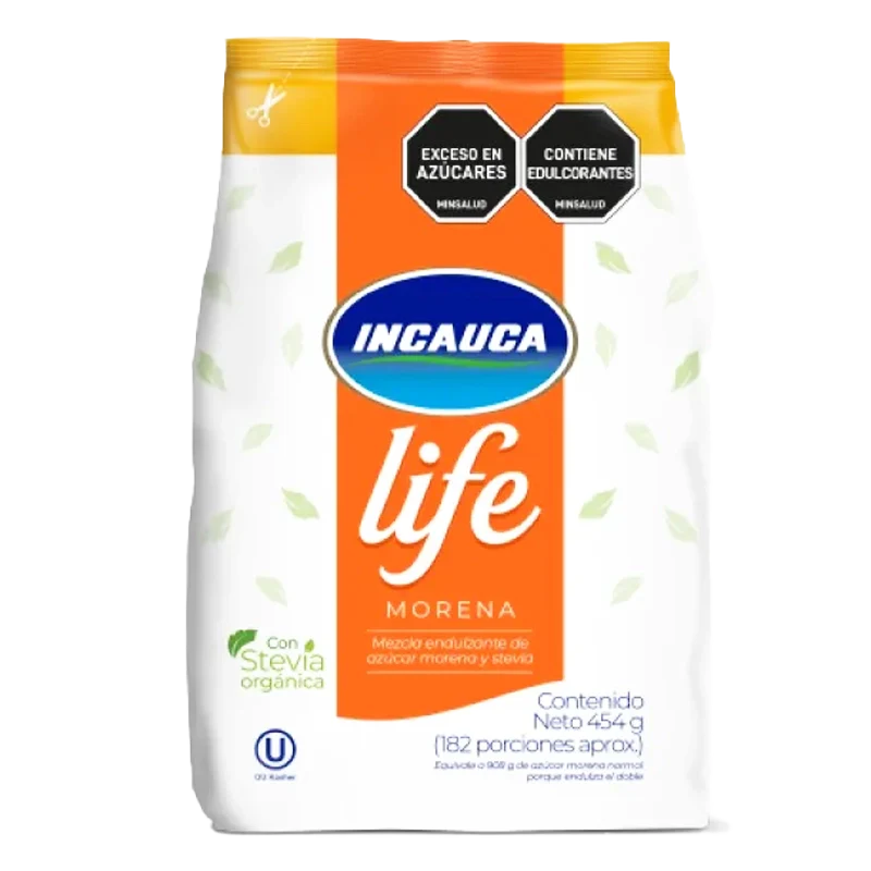 AZUCAR INCAUCA LIFE MORENA BOLSA X 454 GR