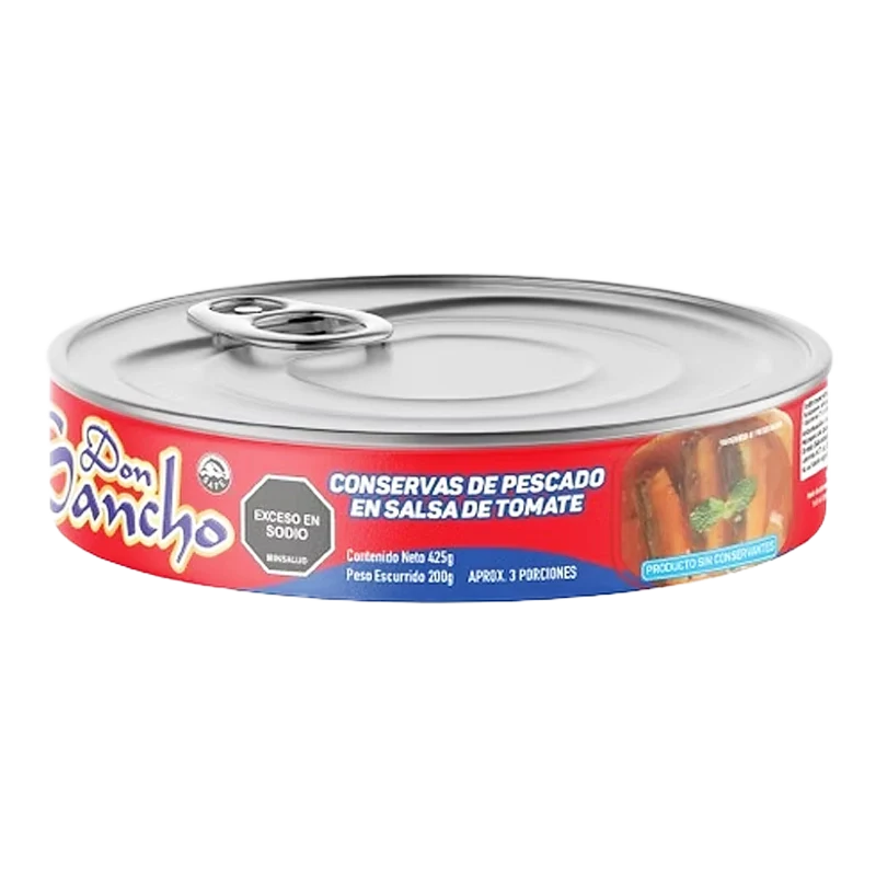 SARDINA EN SALSA DE TOMATE DON SANCHO OVALADA X 425 GR