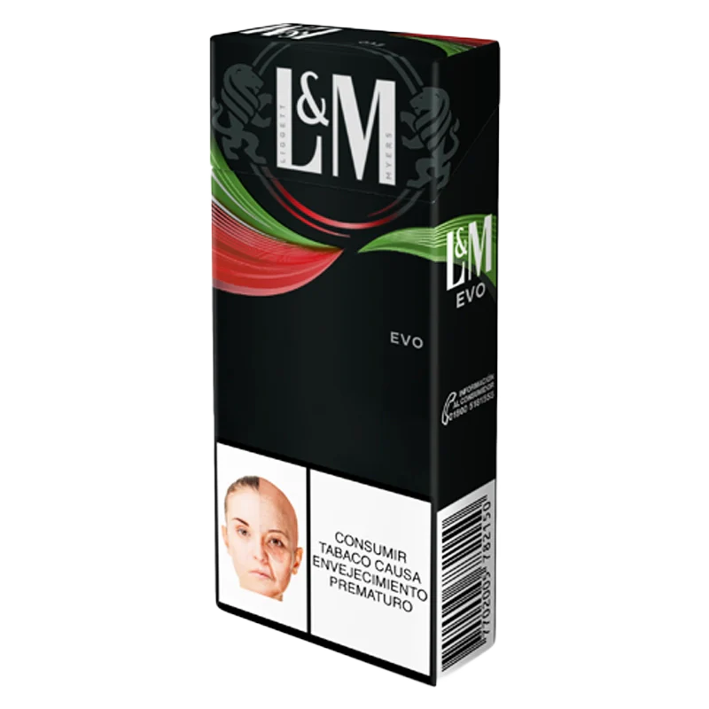 CIGARRILLO L&M VERDE ROJO 100 X 10 UND