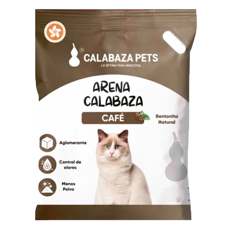 ARENA SANITARIA PARA GATOS CALABAZA CAFE X 4.5 KL
