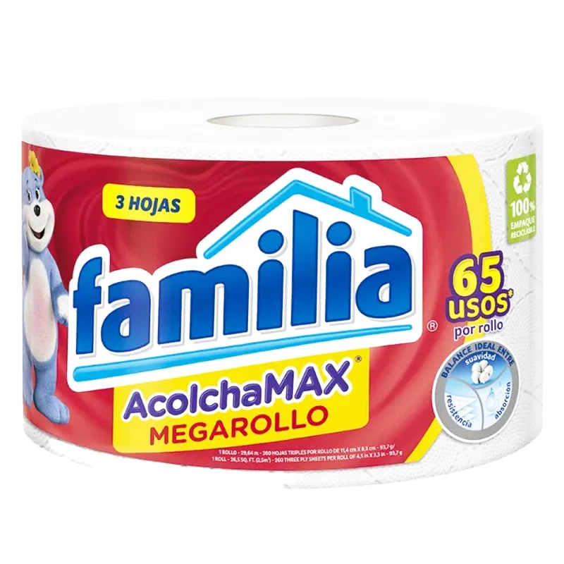 PAPEL HIGIENICO FAMILIA ACOLCHAMAX MEGA X 29.6 MT