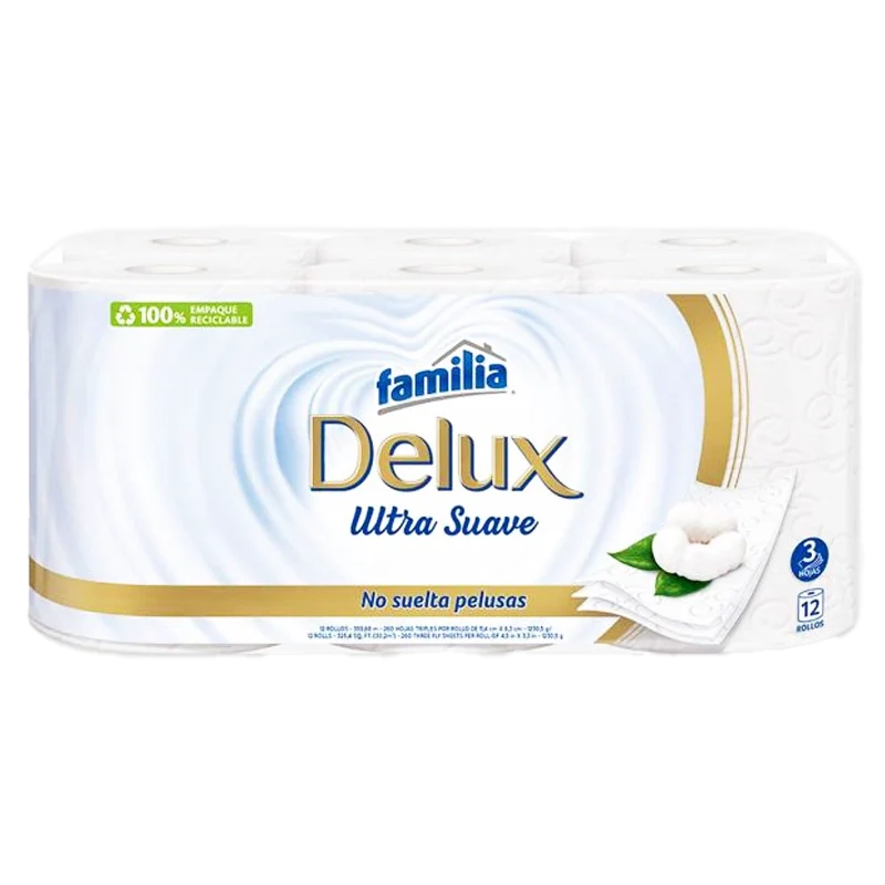 PAPEL HIGIENICO FAMILIA DELUXE ULTRA SUAVE X 12 X29MT