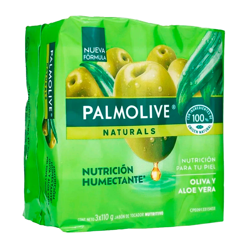JABON PALMOLIVE ALOE Y OLIVA X 3 X 110GR