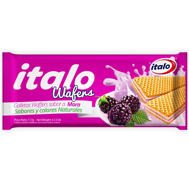 GALLETA WAFER MORA ITALO  X 117 GR