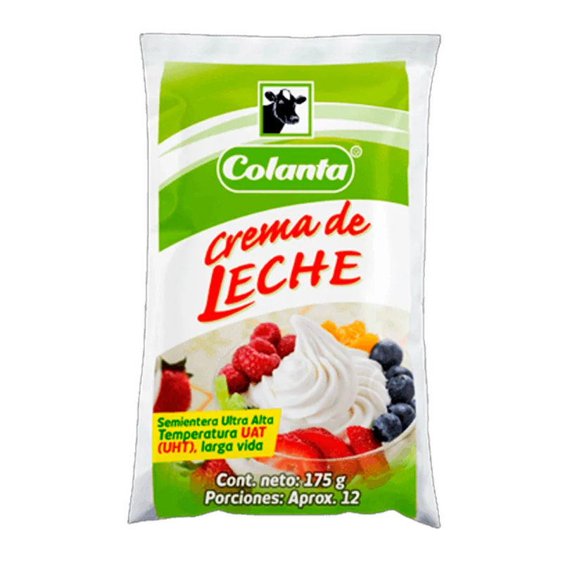 CREMA LECHE UHT SEMIENTERA COLANTA X 175 GR