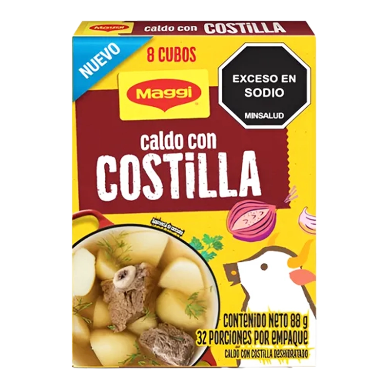 CALDO MAGGI COSTILLA CUBO X 8 X 88 GR