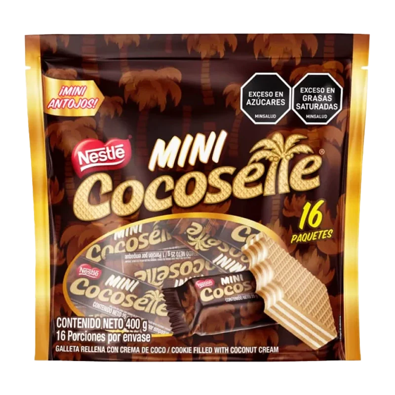 GALLETA COCOSETTE MINI WAFER X 16 UND X 400GR