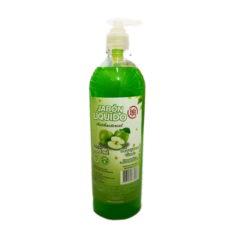 JABON LIQUIDO ANTIBACTERIAL MANZANA HH X 1000 ML
