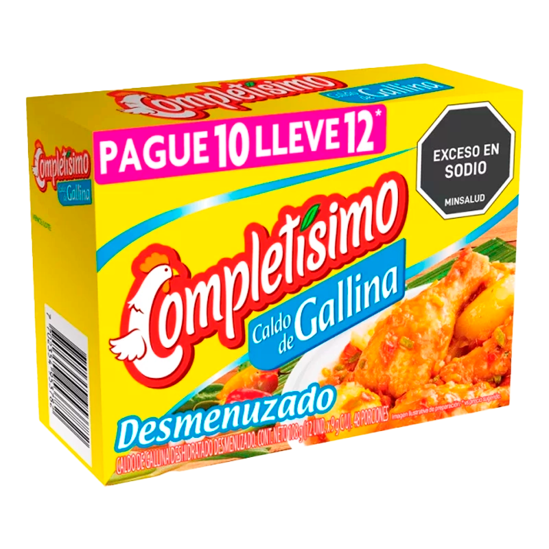 CALDO DE GALLINA COMPLETISIMO X 12 X 72GR