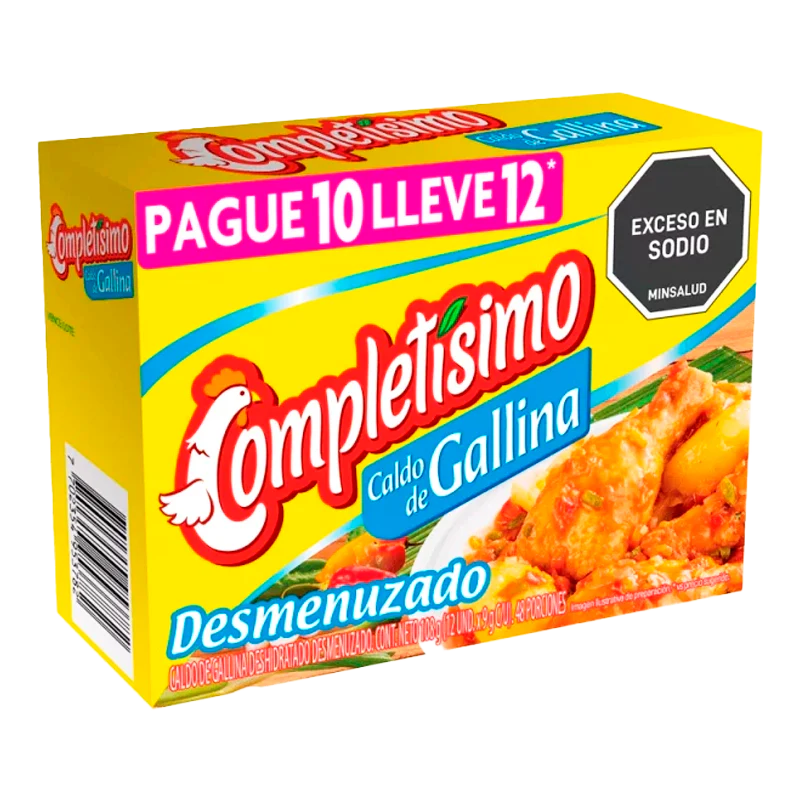 CALDO DE GALLINA COMPLETISIMO X 12 X 72GR