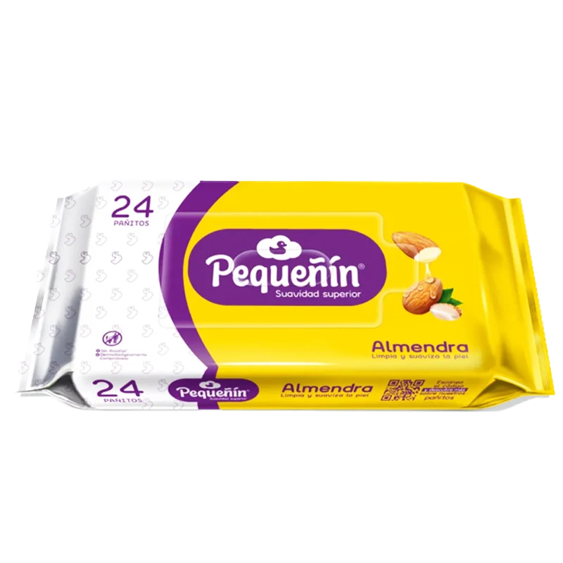 PAÑITOS HUMEDO PEQEÑIN ALMENDRA X 24 UNID