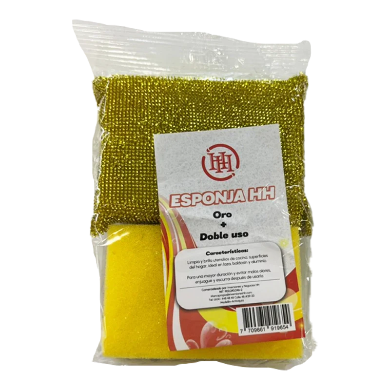 ESPONJA ORO + DOBLE USO HH X UND