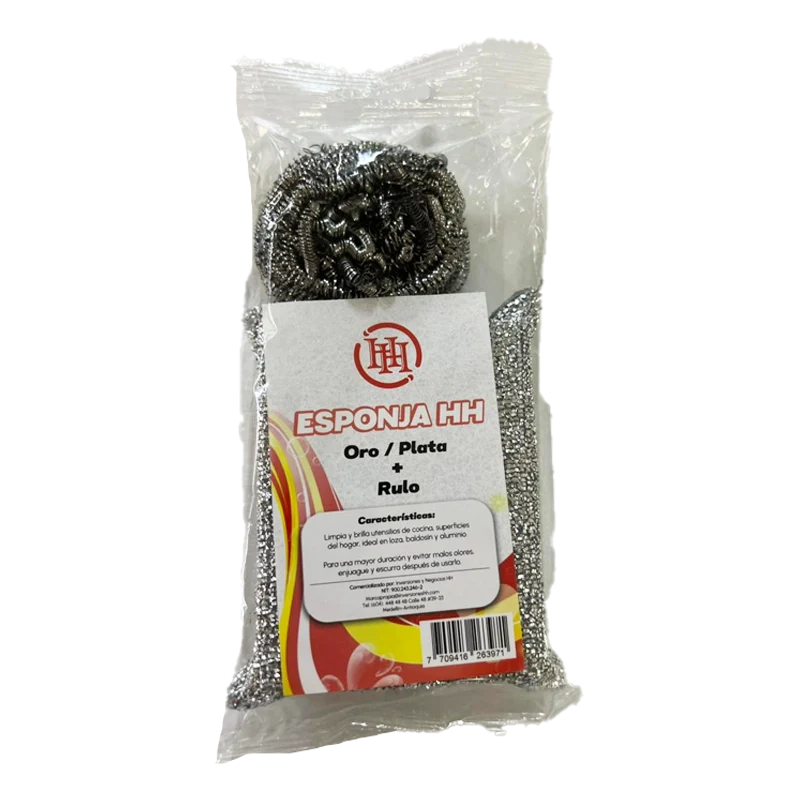 ESPONJA ORO PLATA + RULO HH