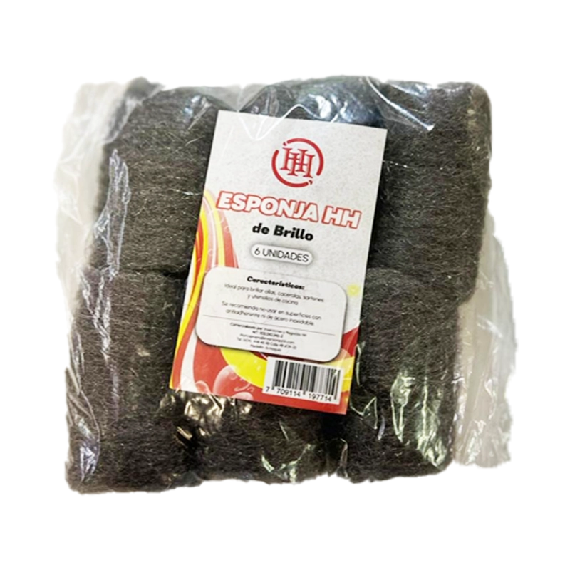 ESPONJA DE BRILLO HH X 6 UND