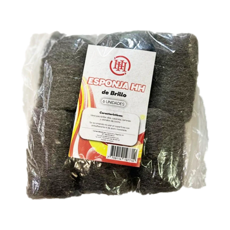 ESPONJA DE BRILLO HH X 6 UND