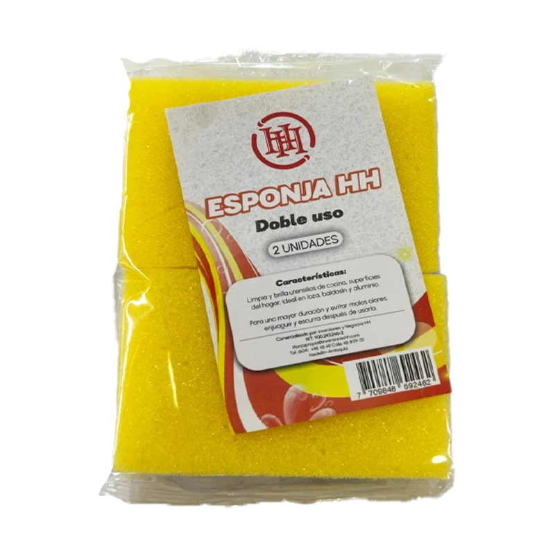 ESPONJA DOBLE USO HH X 2 UND