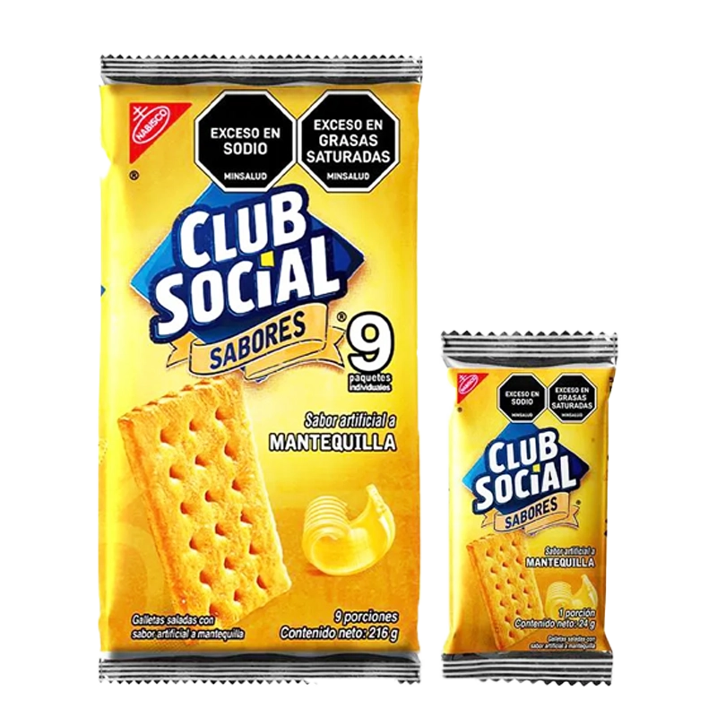 GALLETA CLUB SOCIAL MANTEQUILLA X 9 X 216 GR
