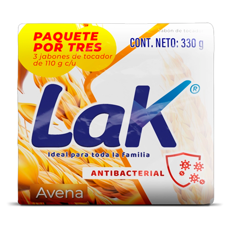 JABON BAÑO LAK AVENA X 3 X 110GR