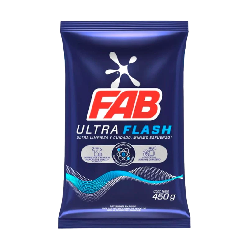 DETERGENTE FAB ULTRA FLASH X 450 GR