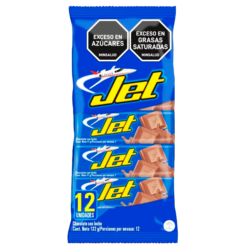 CHOCOLATINA JET  X 12 UND X 132GR