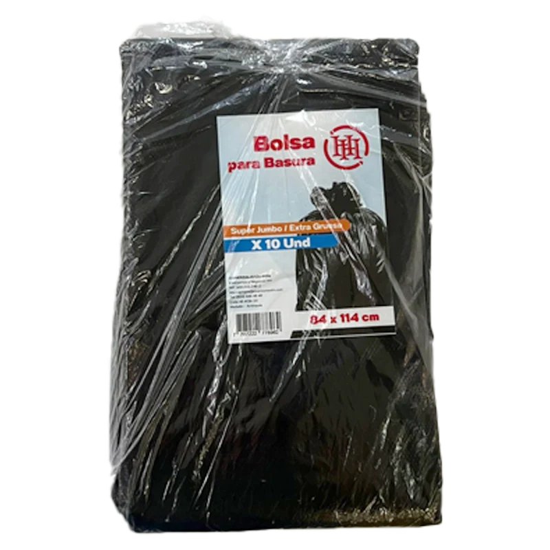 BOLSA BASURA HH SUPER JUMBO X 10 UND