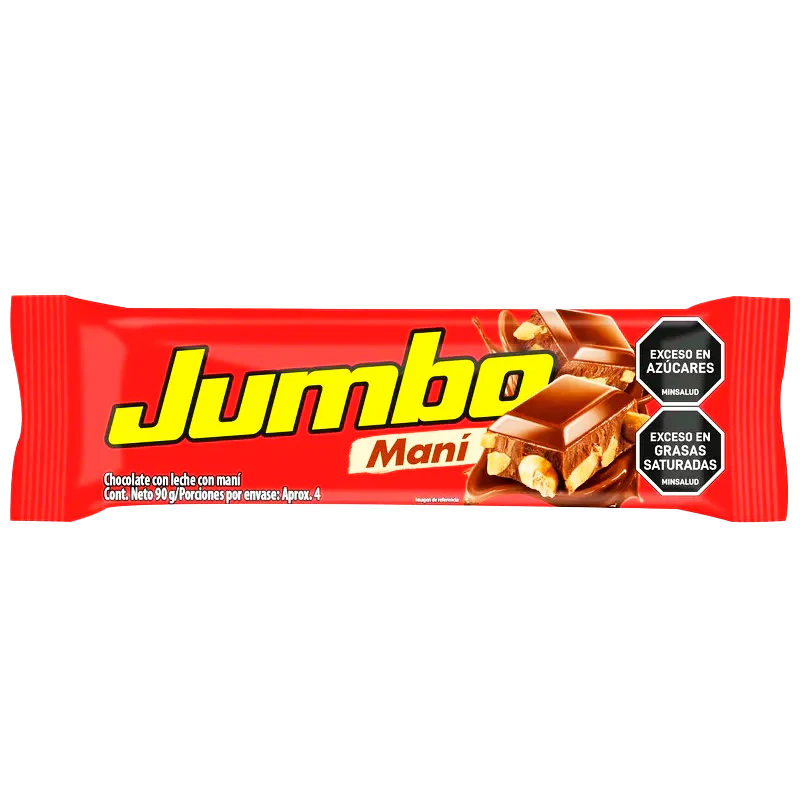CHOCOLATINA JUMBO MANI X 90GR