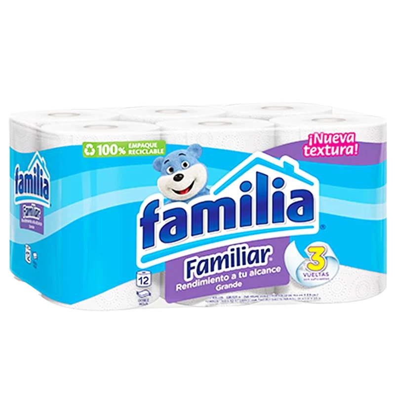 PAPEL HIGIENICO FAMILIA FAMILIAR X 12 X 26M