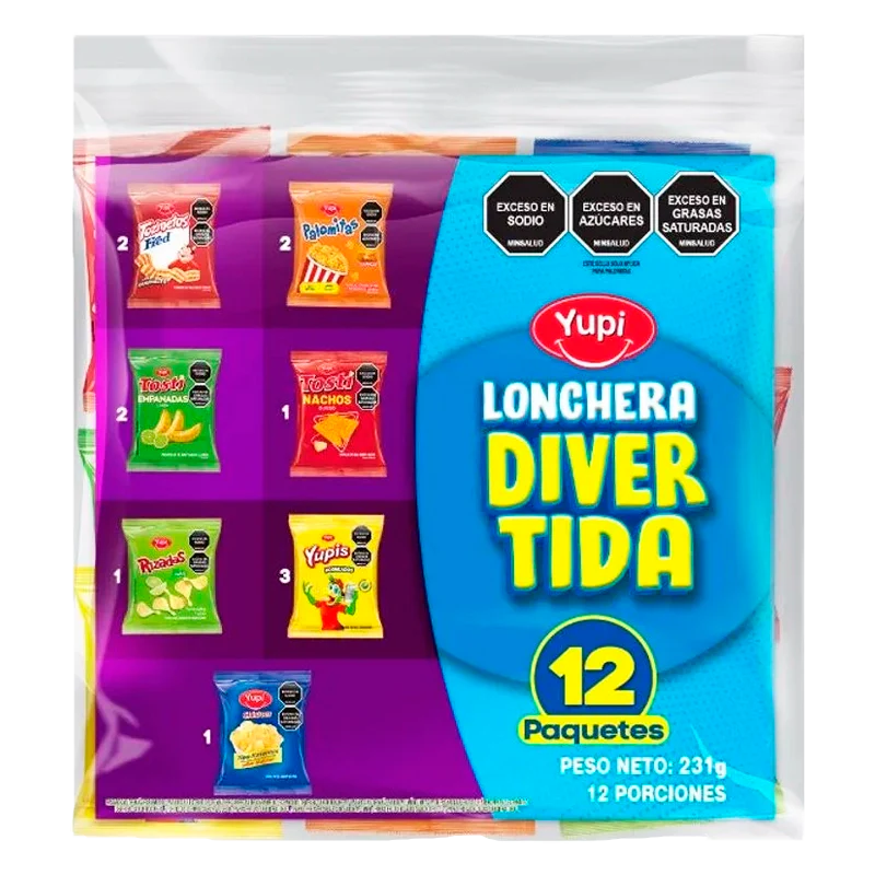 LONCHERA DIVERTIDA YUPI X 12 X 231GR