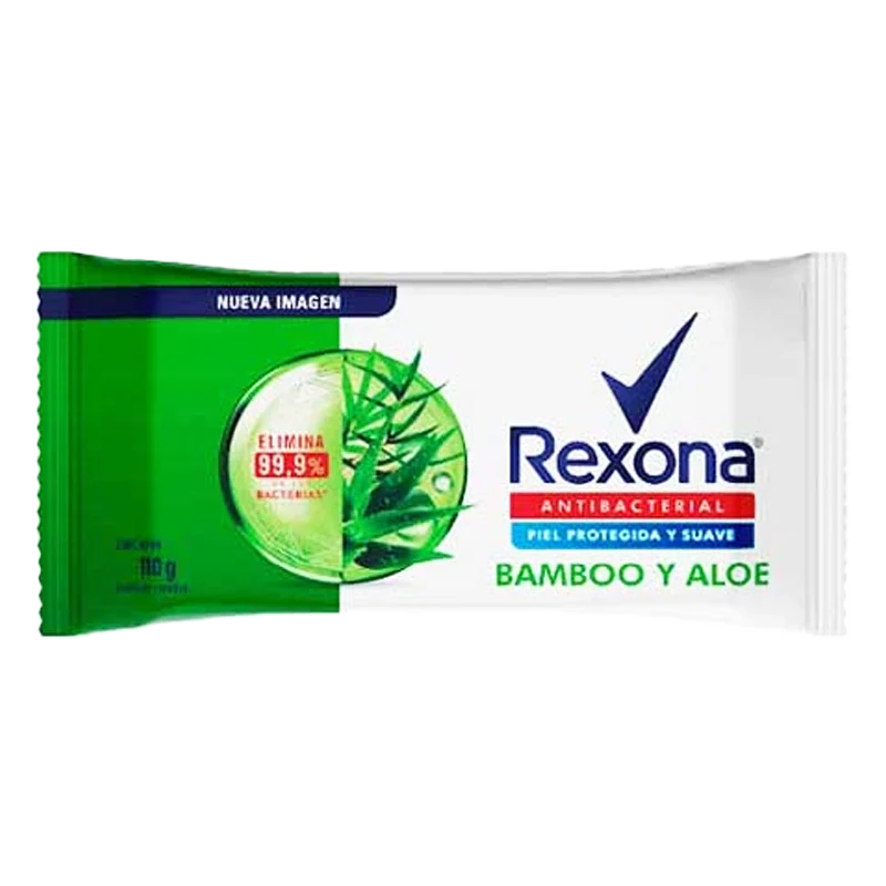 JABON BAÑO REXONA BAMBOO Y ALOE X 110GR