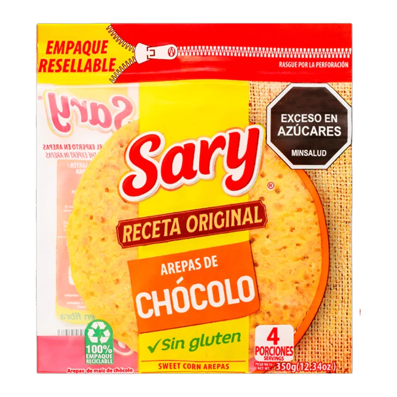 AREPA SARY CHOCOLO  X 4 X 300GR