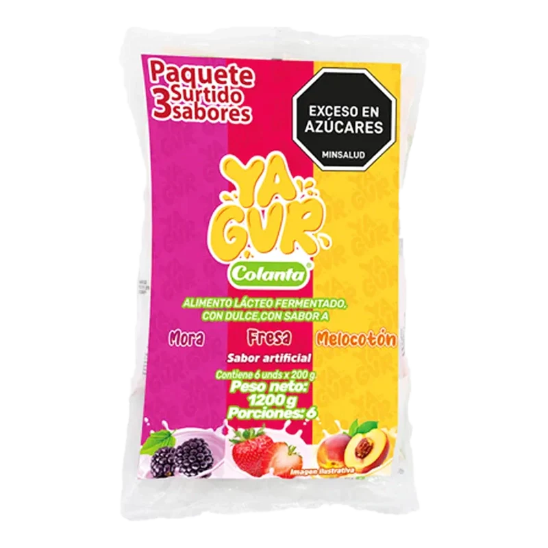 YAGUR COLANTA BOLSA X 6 X 200 ML