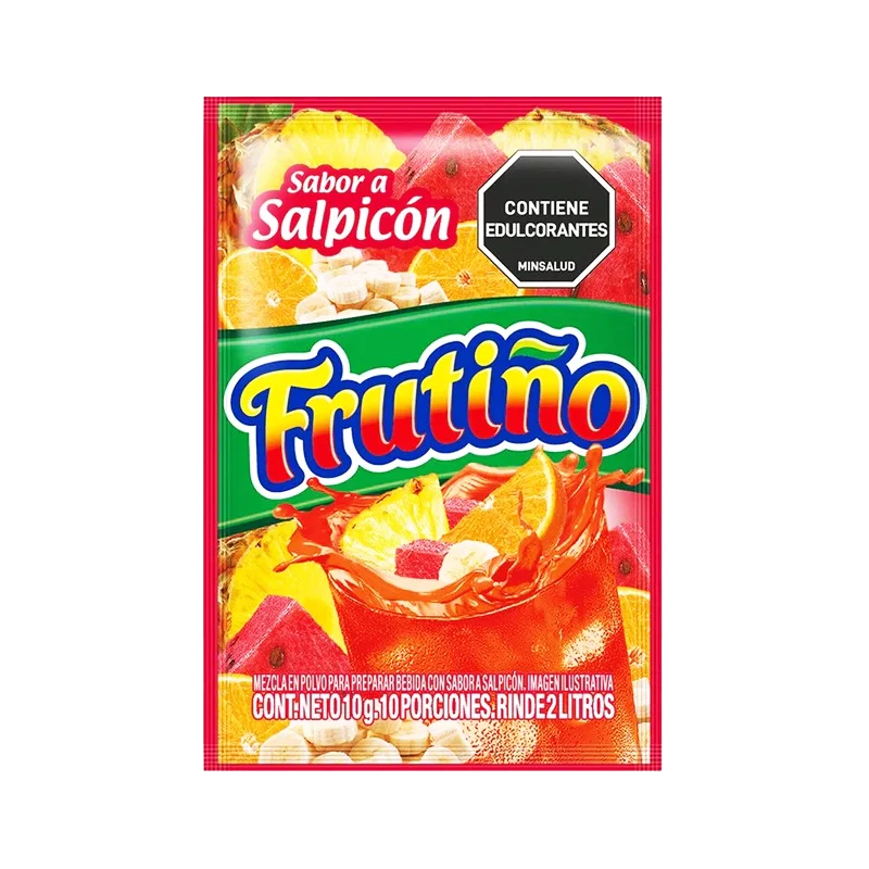REFRESCO  FRUTIÑO SABOR SALPICON X 10 GR