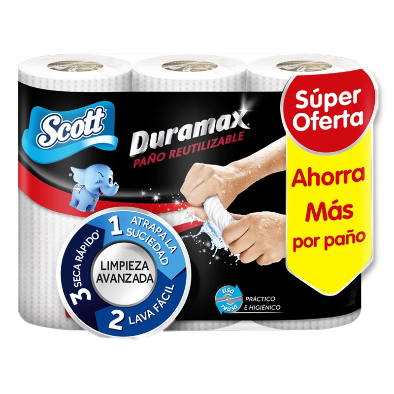 TOALLA COCINA SCOTT DURAMAX X 3 UND