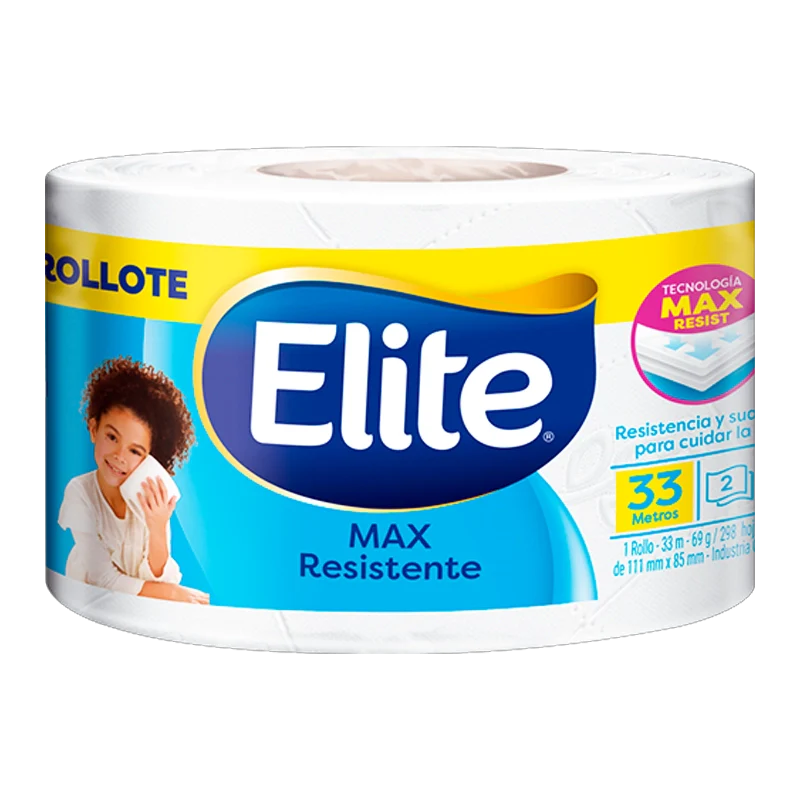 PAPEL HIGIENICO ELITE MAX MEGAROLLO X UND