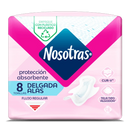 TOALLAS NOSOTRAS DELGADA ALAS TELA X 8UND