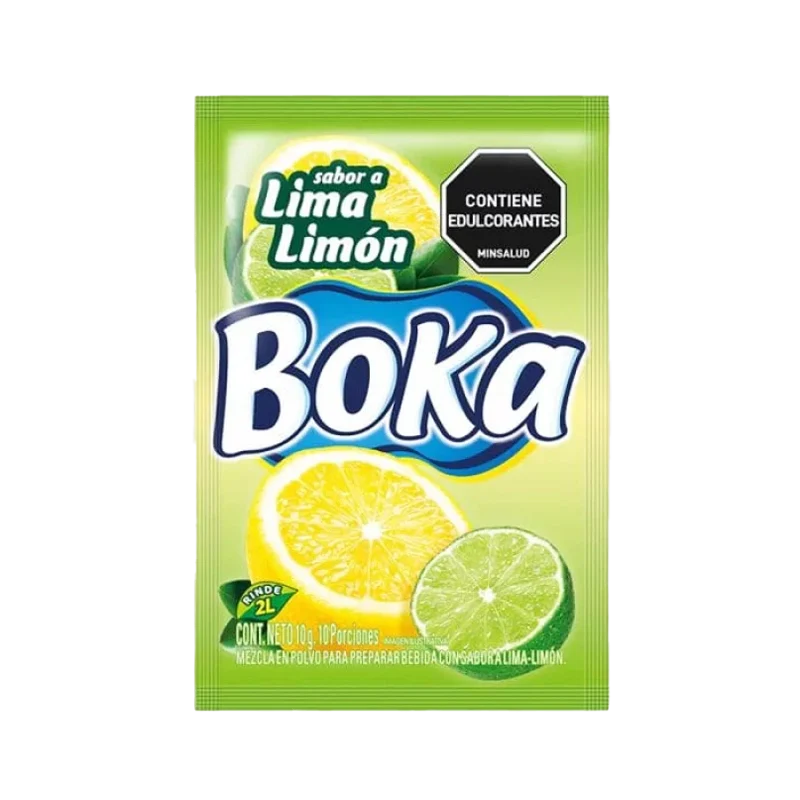 REFRESCO BOKA SABOR A LIMA LIMON X 10 GR