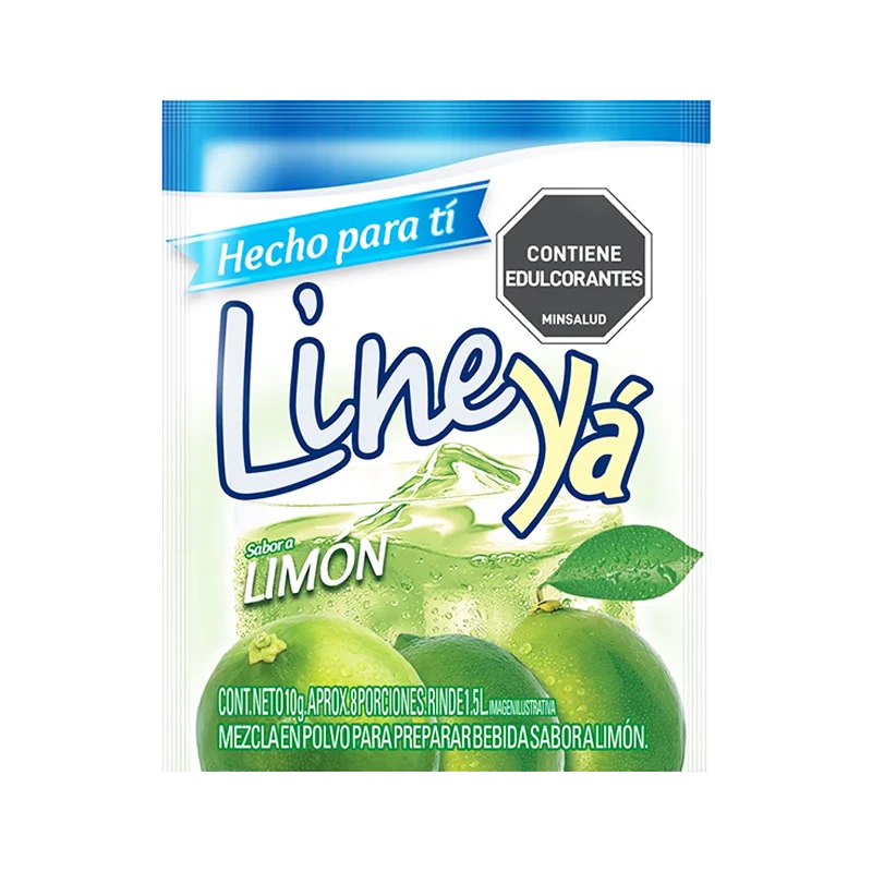 REFRESCO LINE YA SABOR A LIMON X 10 GR