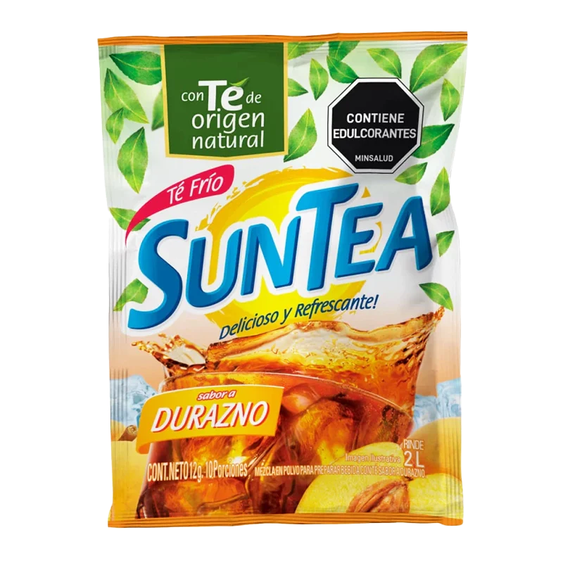 TE EN POLVO SUNTEA SABOR A DURAZNO X 2 LT