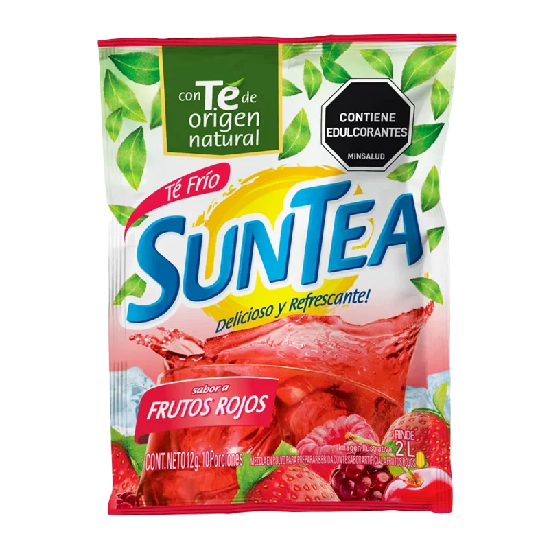 TE EN POLVO SUNTEA SABOR A FRUTOS ROJOS X 2 LT