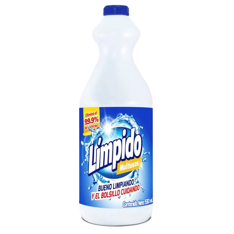 BLANQUEADOR LIMPIDO MULTIUSOS X 930 ML
