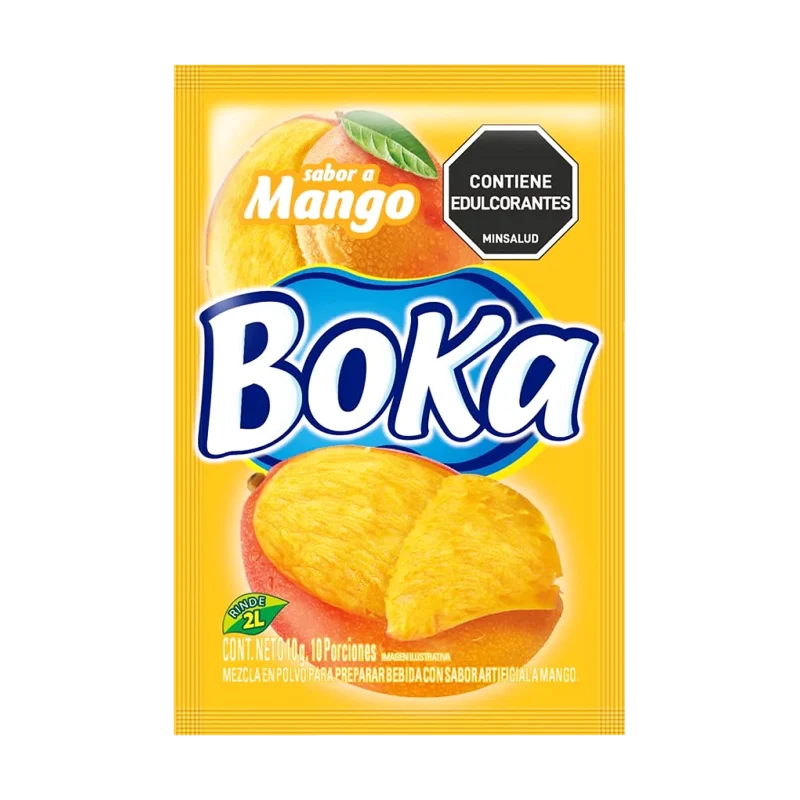 REFRESCO BOKA SABOR A MANGO X 10 GR