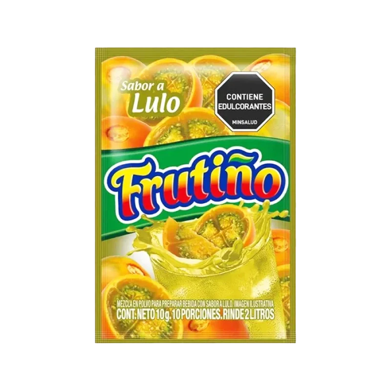 REFRESCO FRUTIÑO SABOR A LULO X 10 GR