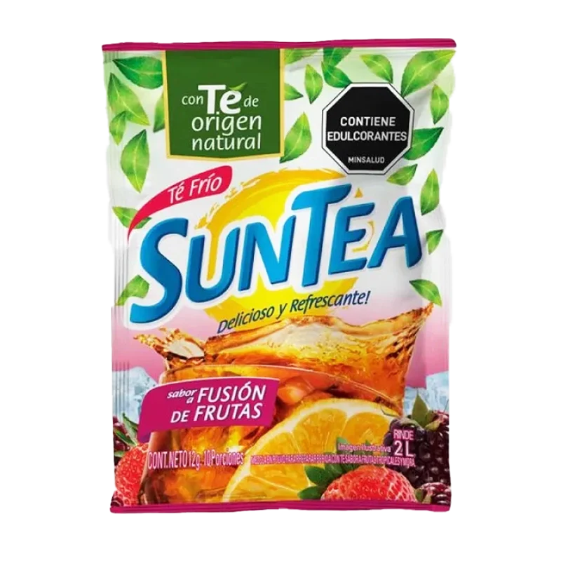 TE EN POLVO SUNTEA SABOR A FUSION FRUTAS X 12 GR