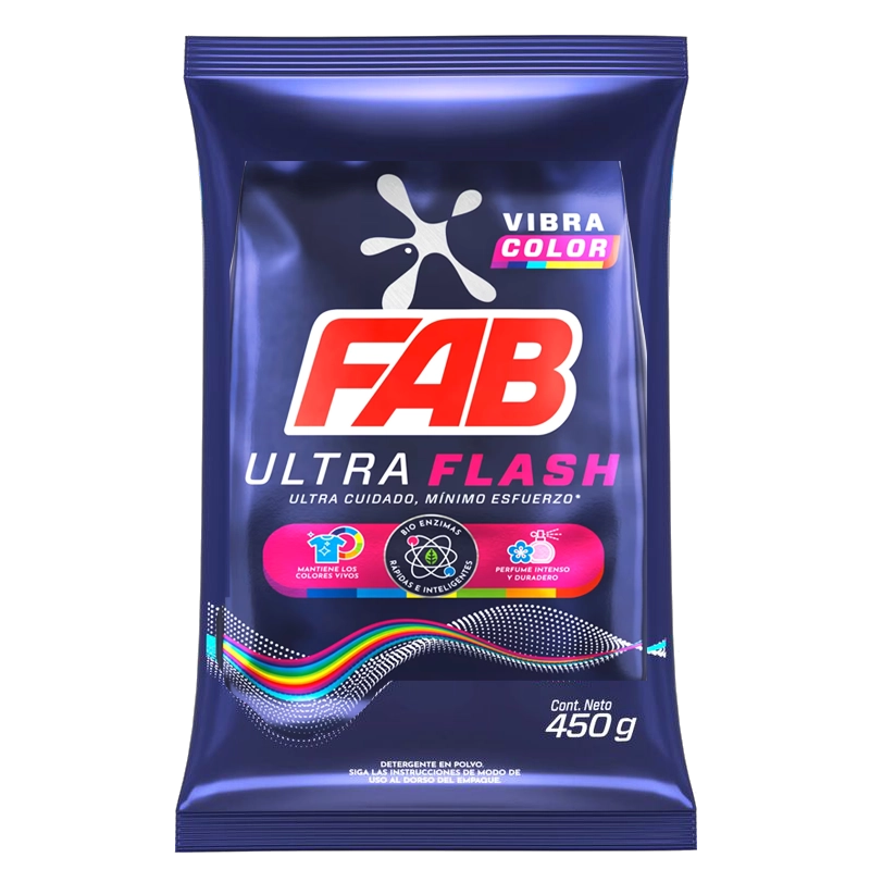 DETERGENTE FAB VIBRA COLOR X 450 GR