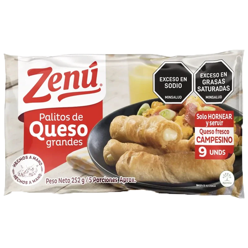 PALITO DE QUESO ZENU X 252 GR