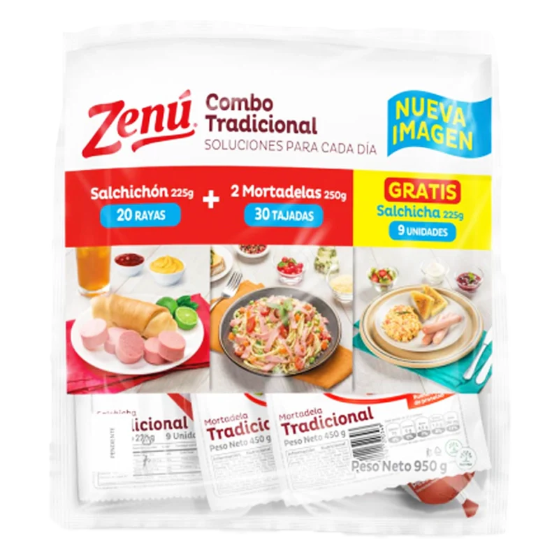COMBO TRADICIONAL CARNES FRIAS ZENU X 950 GR