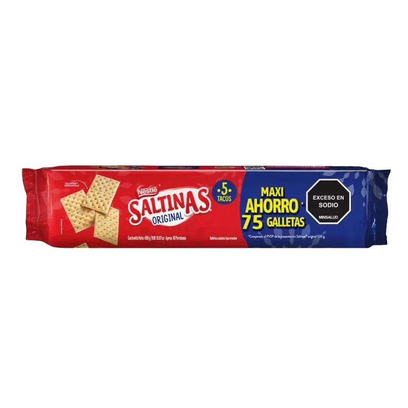 GALLETAS SALTINAS 5 TACOS X 450 GR